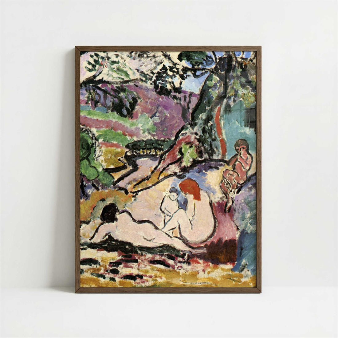 Pastoral (1905) by Henri Matisse – Art Print - Art print in dark wood frame