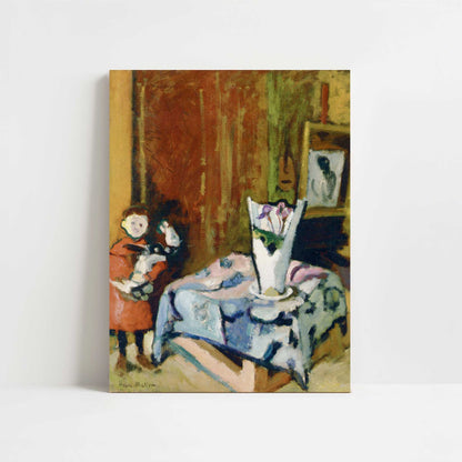 Pierre Matisse with Bidouille (1904) by Henri Matisse – Art Print - Unframed art print
