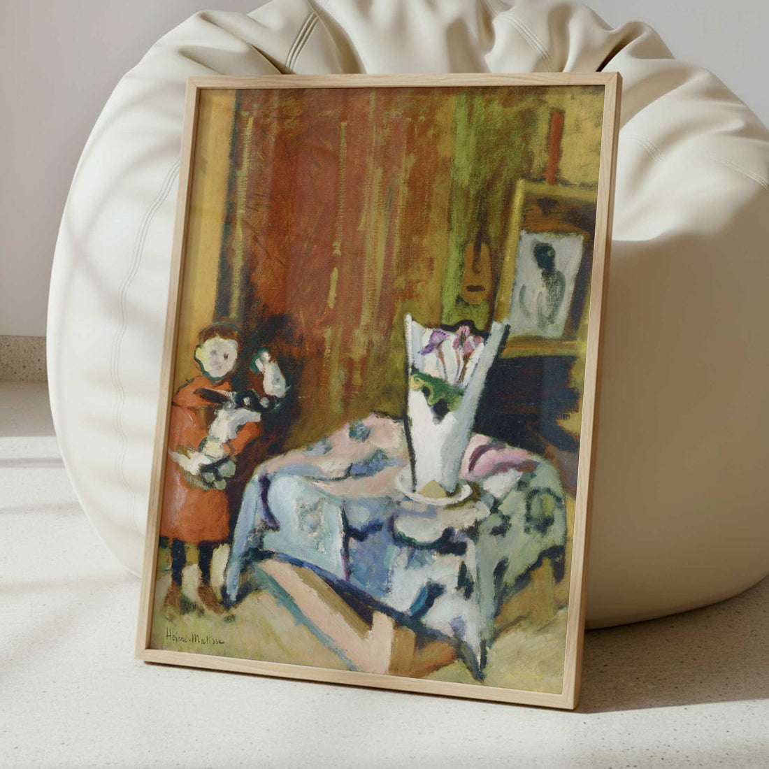 Pierre Matisse with Bidouille (1904) by Henri Matisse – Art Print - Interior inspiration