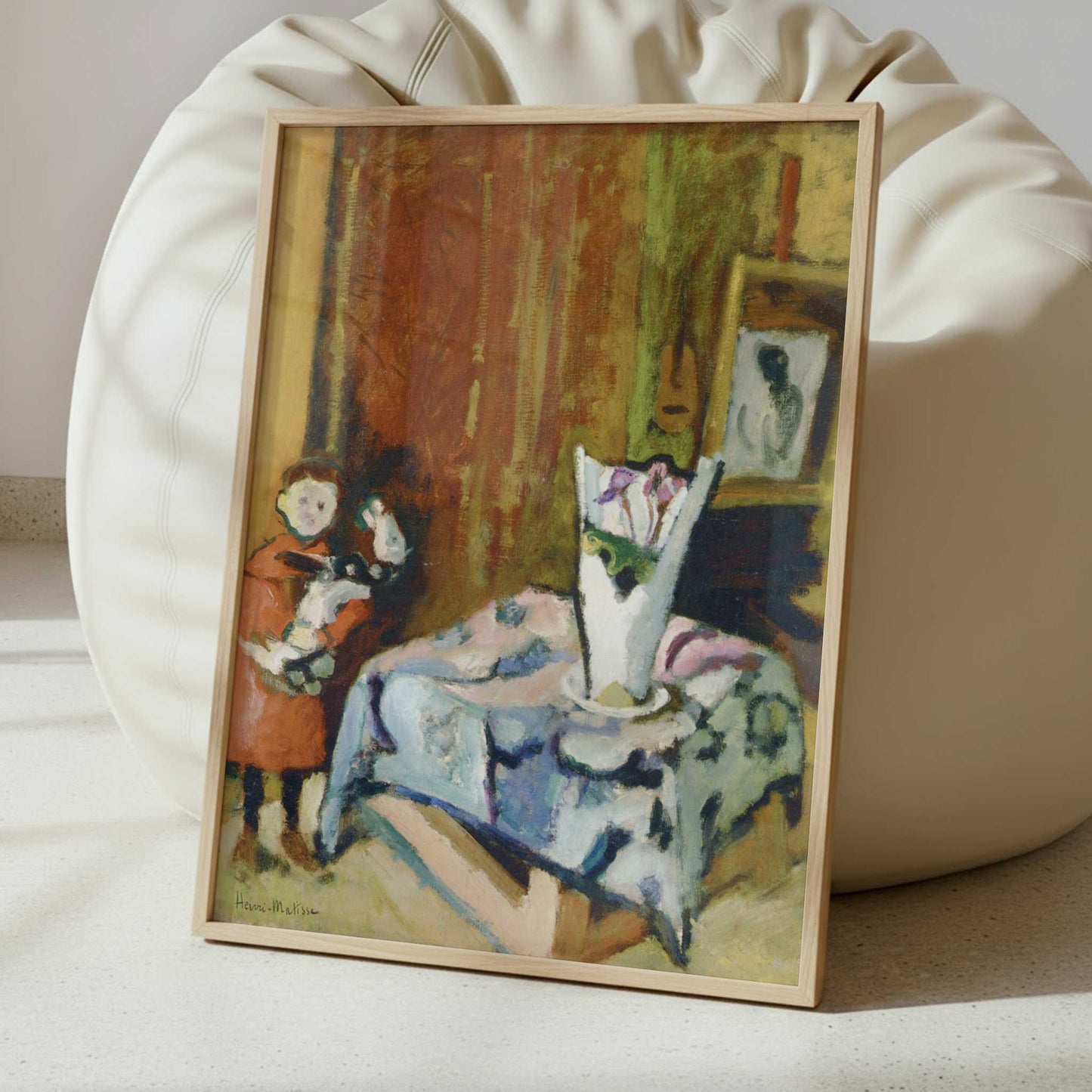 Pierre Matisse with Bidouille (1904) by Henri Matisse – Art Print - Interior inspiration