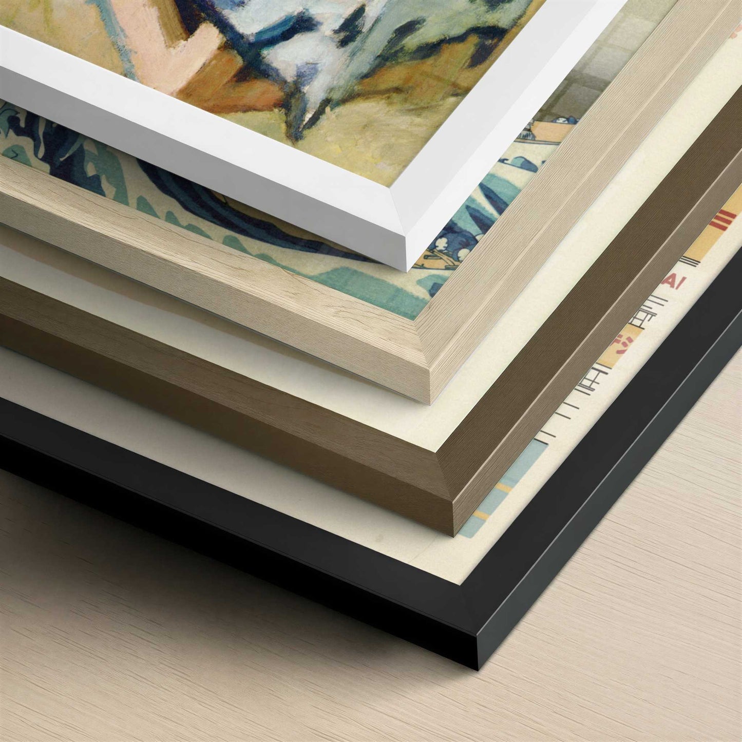 Pierre Matisse with Bidouille (1904) by Henri Matisse – Art Print - Close-up detail of the different frames