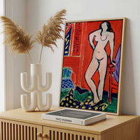 Framed Canvas - Framed canvas in a stylish interior setting