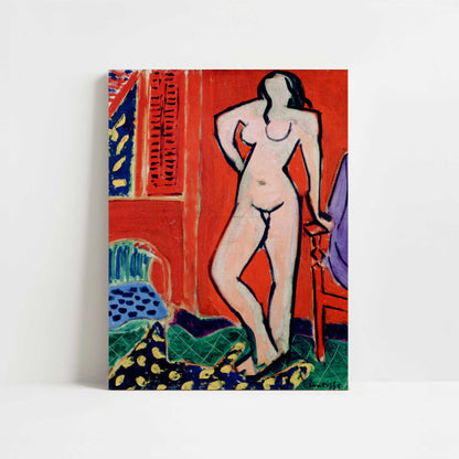Pink Nude, Red Interior (1947) by Henri Matisse – Art Print - Unframed art print