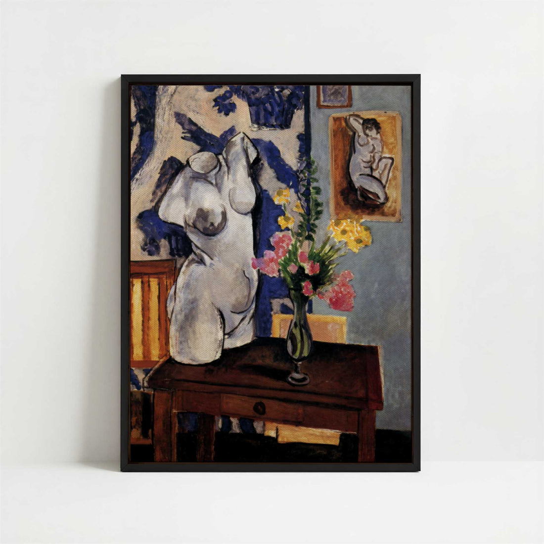 Framed Canvas - Framed canvas in black frame
