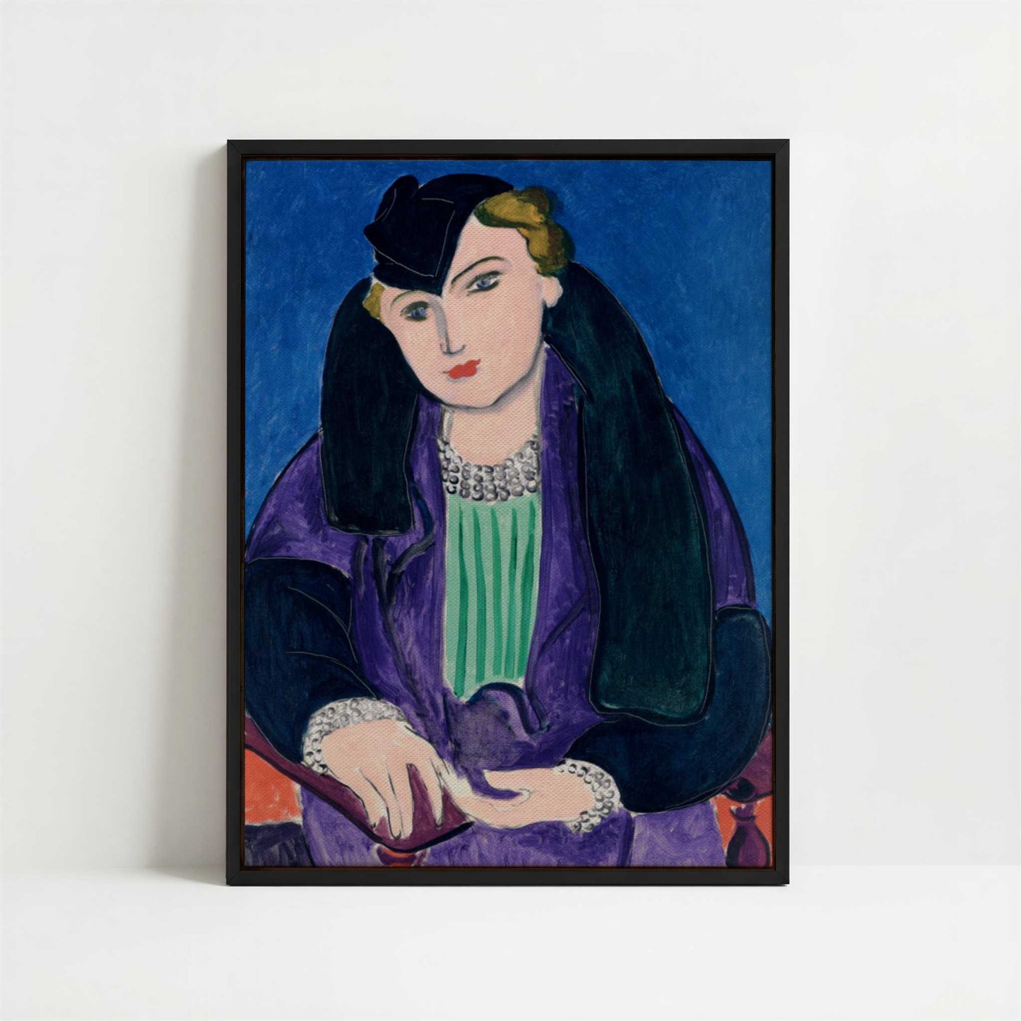 Framed Canvas - Framed canvas in black frame