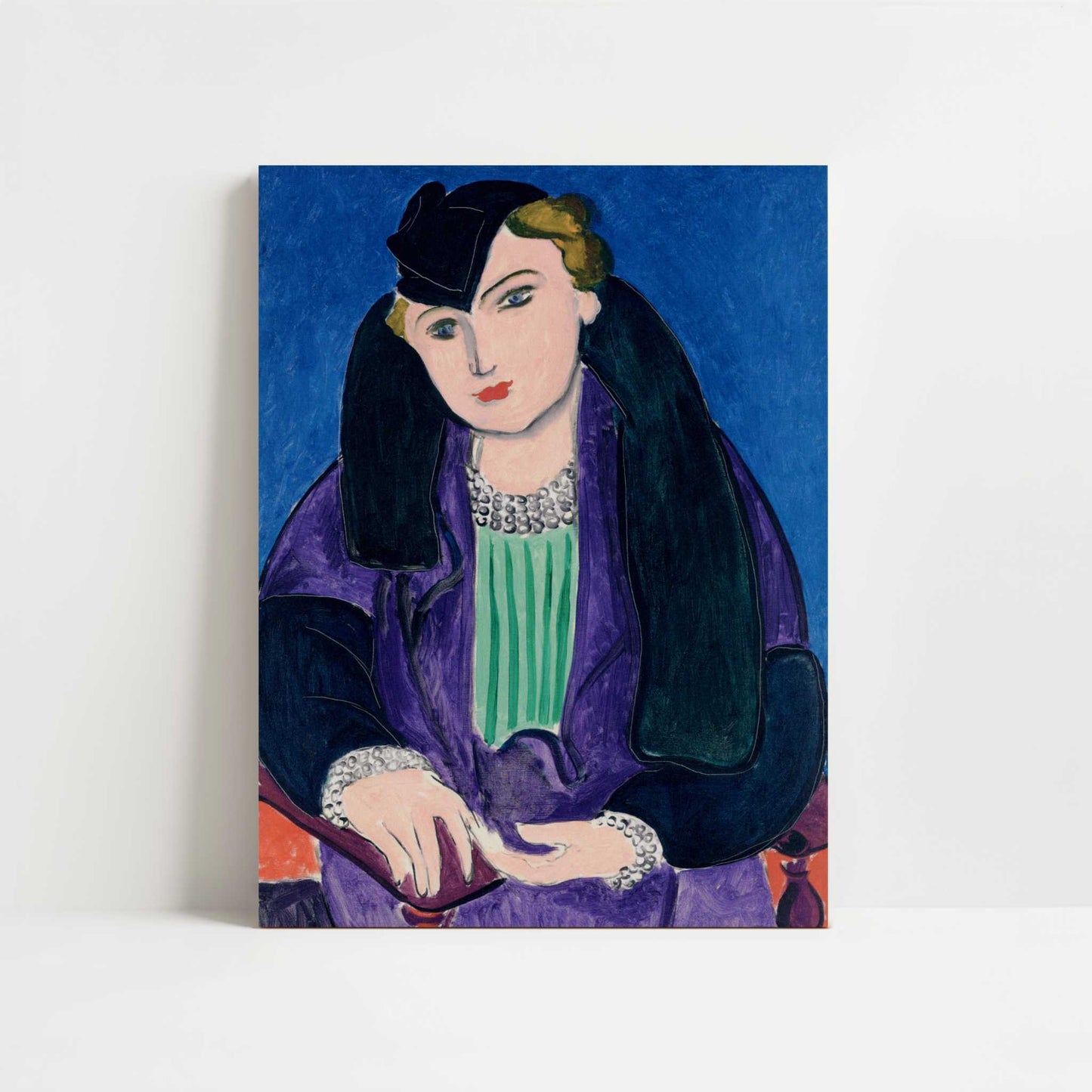 Portrait in a Blue Coat (1935) by Henri Matisse – Art Print - Unframed art print
