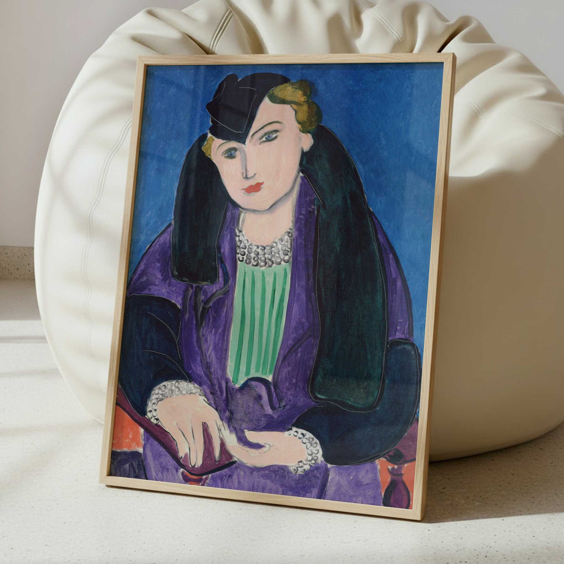 Portrait in a Blue Coat (1935) by Henri Matisse – Art Print - Interior inspiration