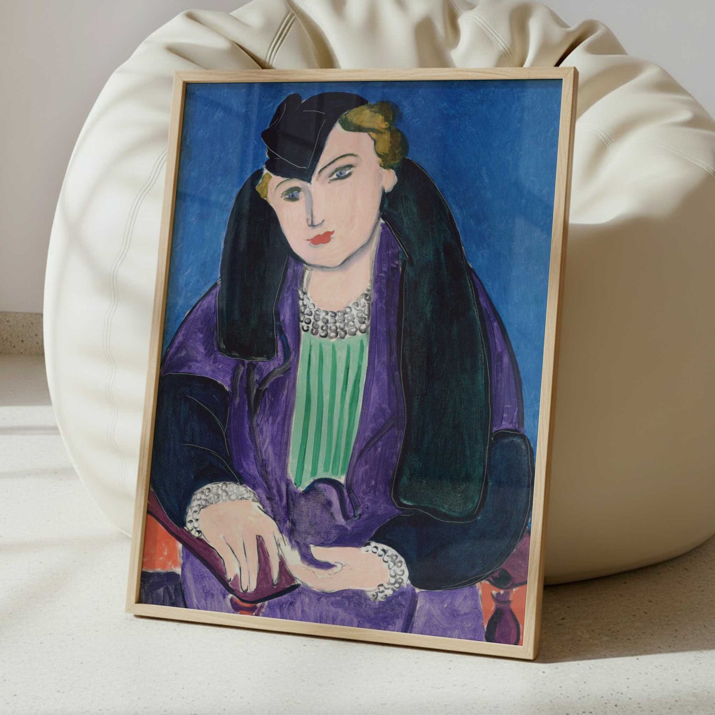 Portrait in a Blue Coat (1935) by Henri Matisse – Art Print - Interior inspiration