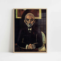 Portrait of Auguste Pellerin (1916) by Henri Matisse – Art Print - Art print in oak frame