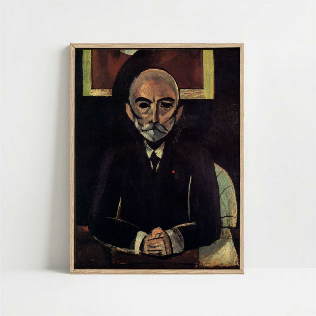 Framed Canvas - Framed canvas in oak color frame