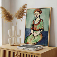 Framed Canvas - Framed canvas in a stylish interior setting