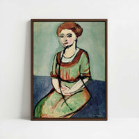 Framed Canvas - Framed canvas in dark wood color frame