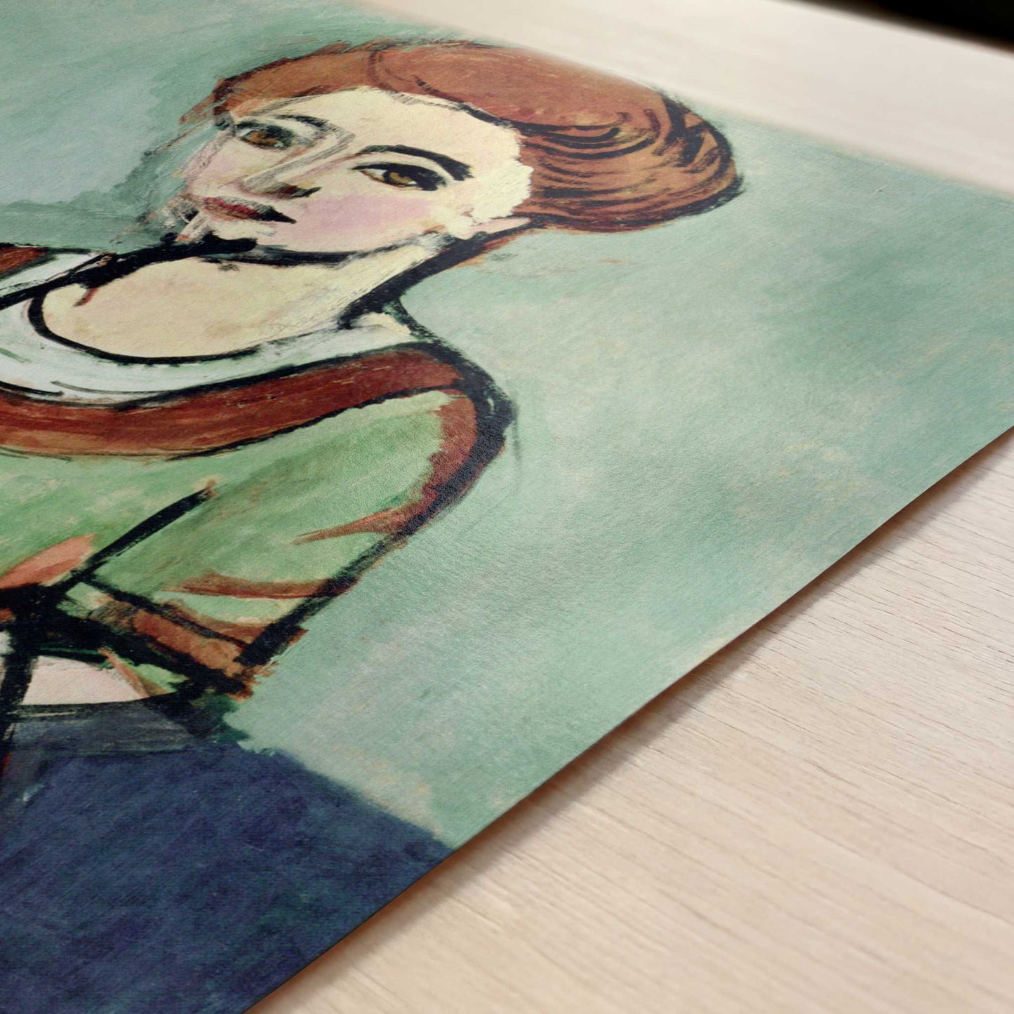 Portrait of Olga Merson (1911) by Henri Matisse – Art Print - Close-up detail of the art print