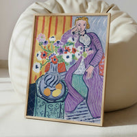 Purple Robe and Anemones (1937) by Henri Matisse – Art Print - Interior inspiration