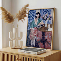 Framed Canvas - Framed canvas in a stylish interior setting