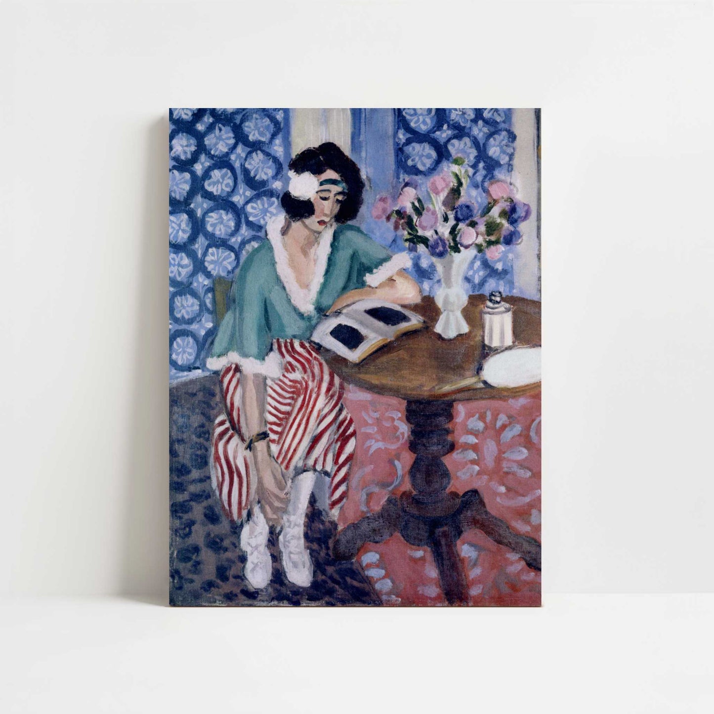 Reading Woman at a Table (1921) by Henri Matisse – Art Print - Unframed art print