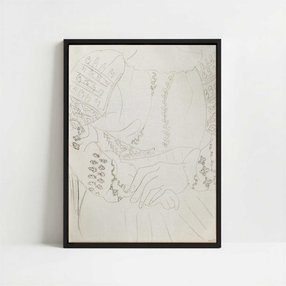Framed Canvas - Framed canvas in black frame