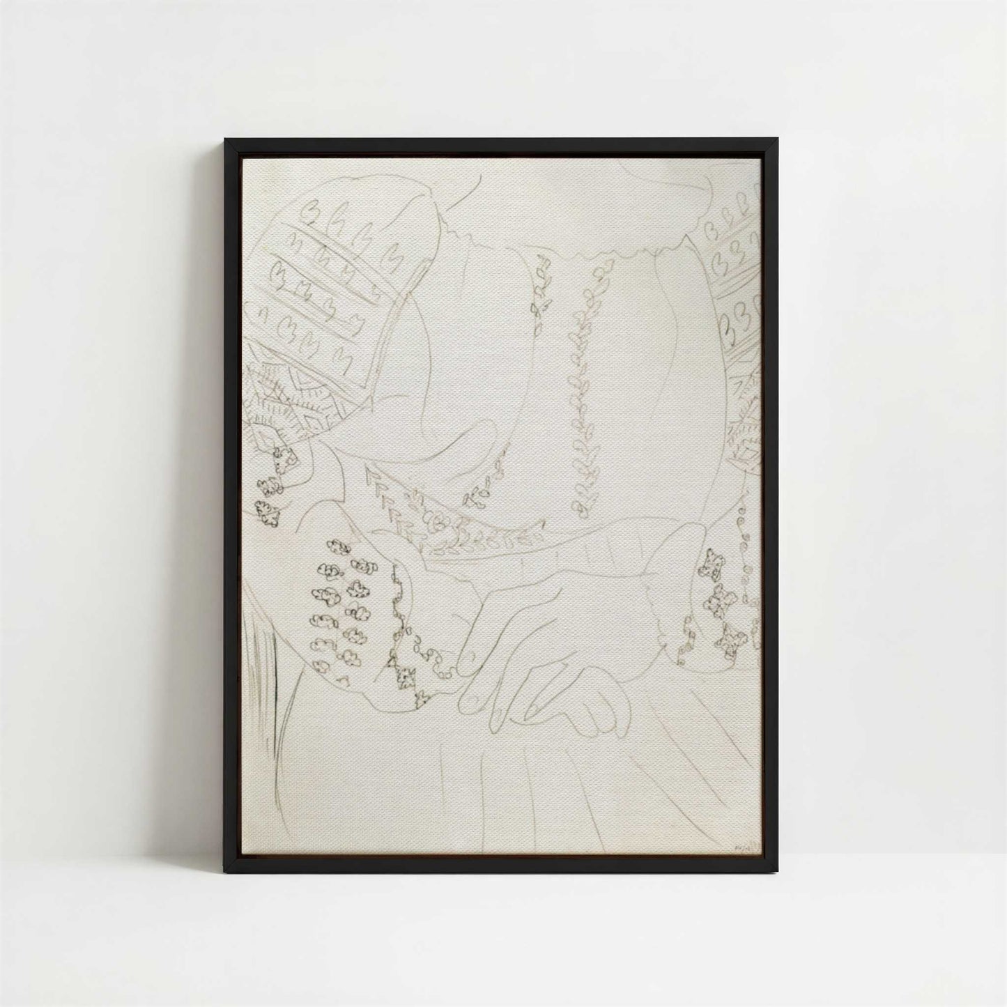 Framed Canvas - Framed canvas in black frame
