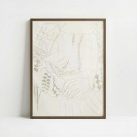 Romanian Blouse (1939) by Henri Matisse – Art Print - Art print in dark wood frame