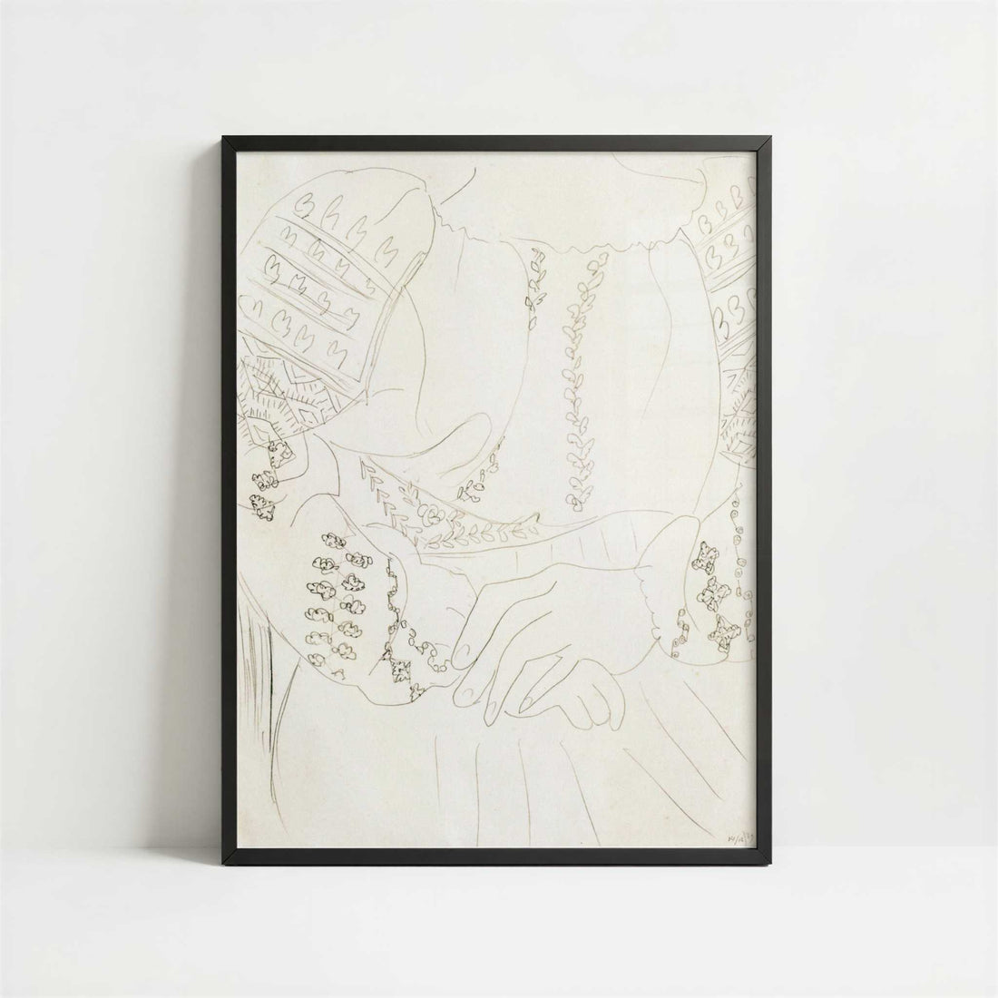 Romanian Blouse (1939) by Henri Matisse – Art Print - Art print in black frame