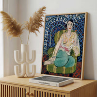 Framed Canvas - Framed canvas in a stylish interior setting