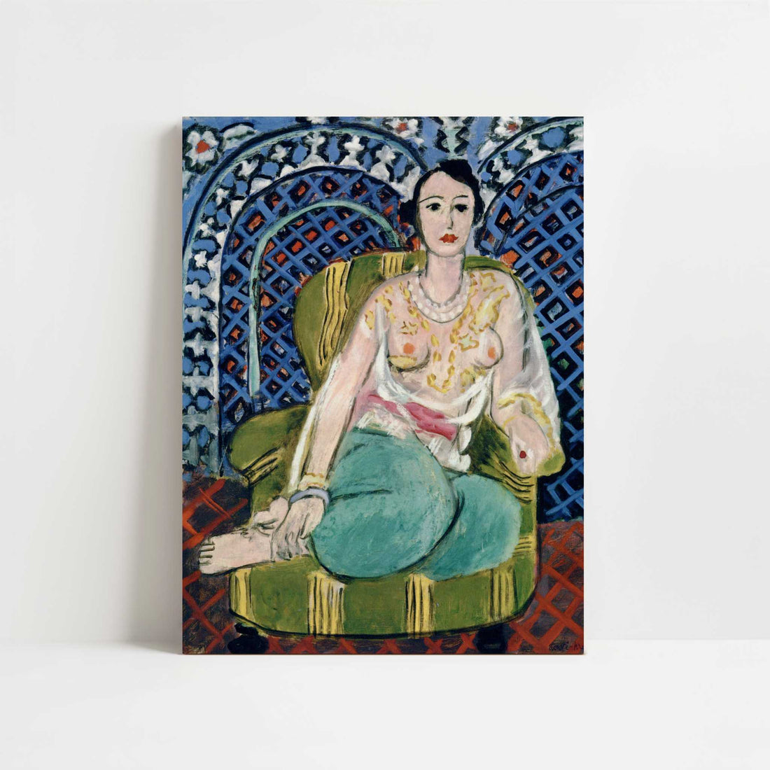 Seated Odalisque (1926) by Henri Matisse – Art Print - Unframed art print