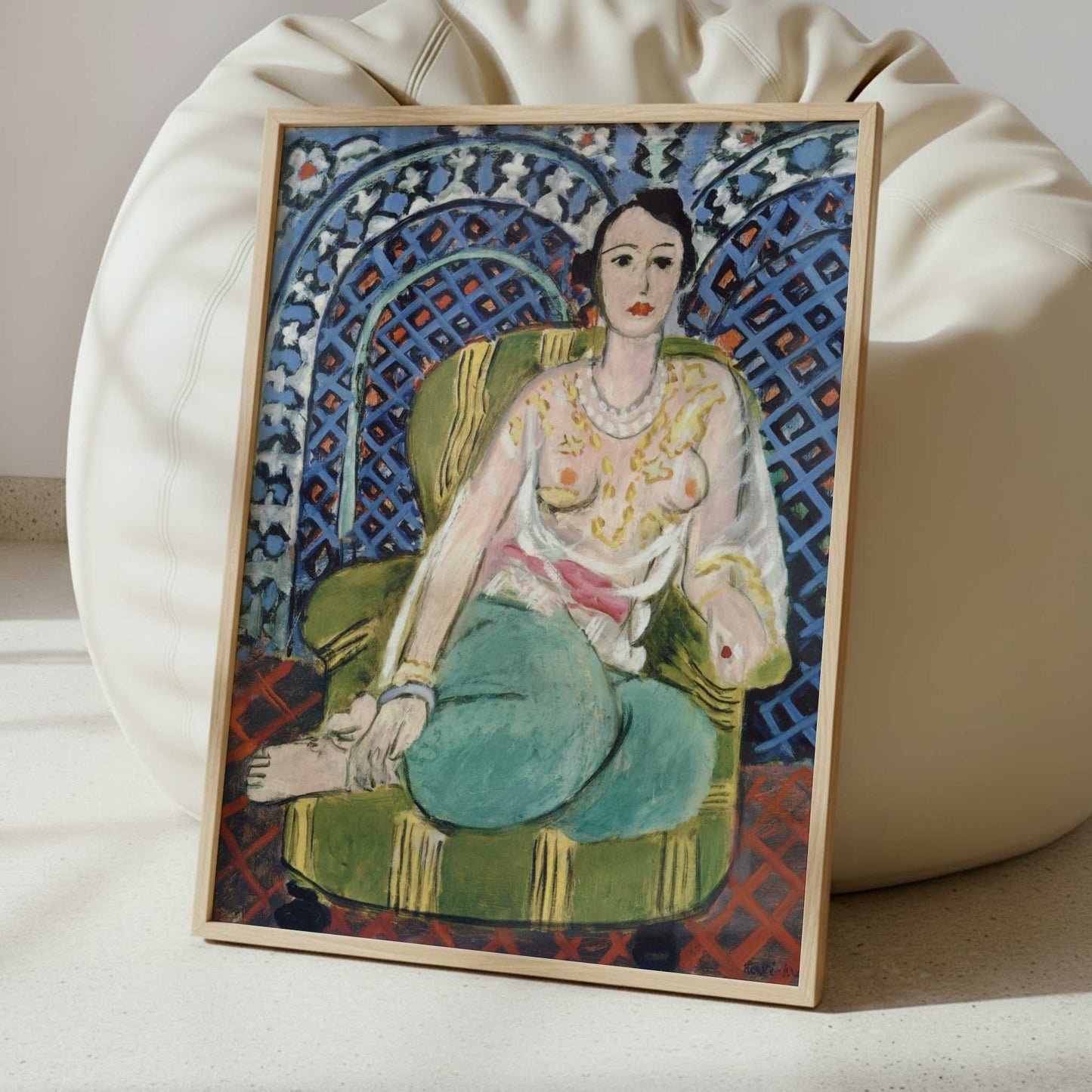 Seated Odalisque (1926) by Henri Matisse – Art Print - Interior inspiration