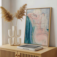 Framed Canvas - Framed canvas in a stylish interior setting