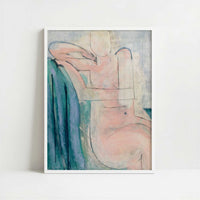 Seated Pink Nude (1935-36) by Henri Matisse – Art Print - Art print in white frame