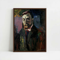 Framed Canvas - Framed canvas in dark wood color frame