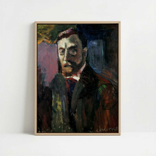 Framed Canvas - Framed canvas in oak color frame