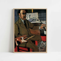 Self-portrait (1918) by Henri Matisse – Art Print - Art print in oak frame