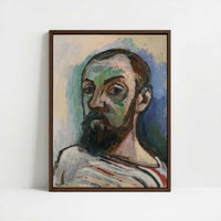 Framed Canvas - Framed canvas in dark wood color frame