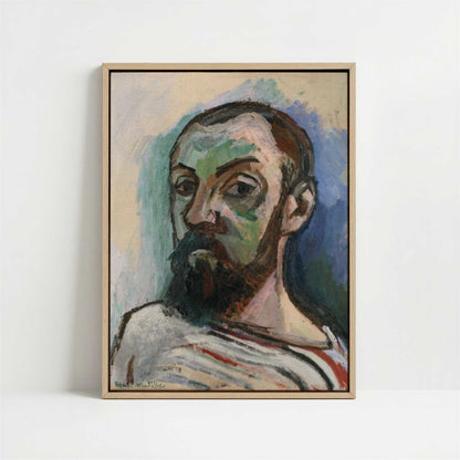 Framed Canvas - Framed canvas in oak color frame