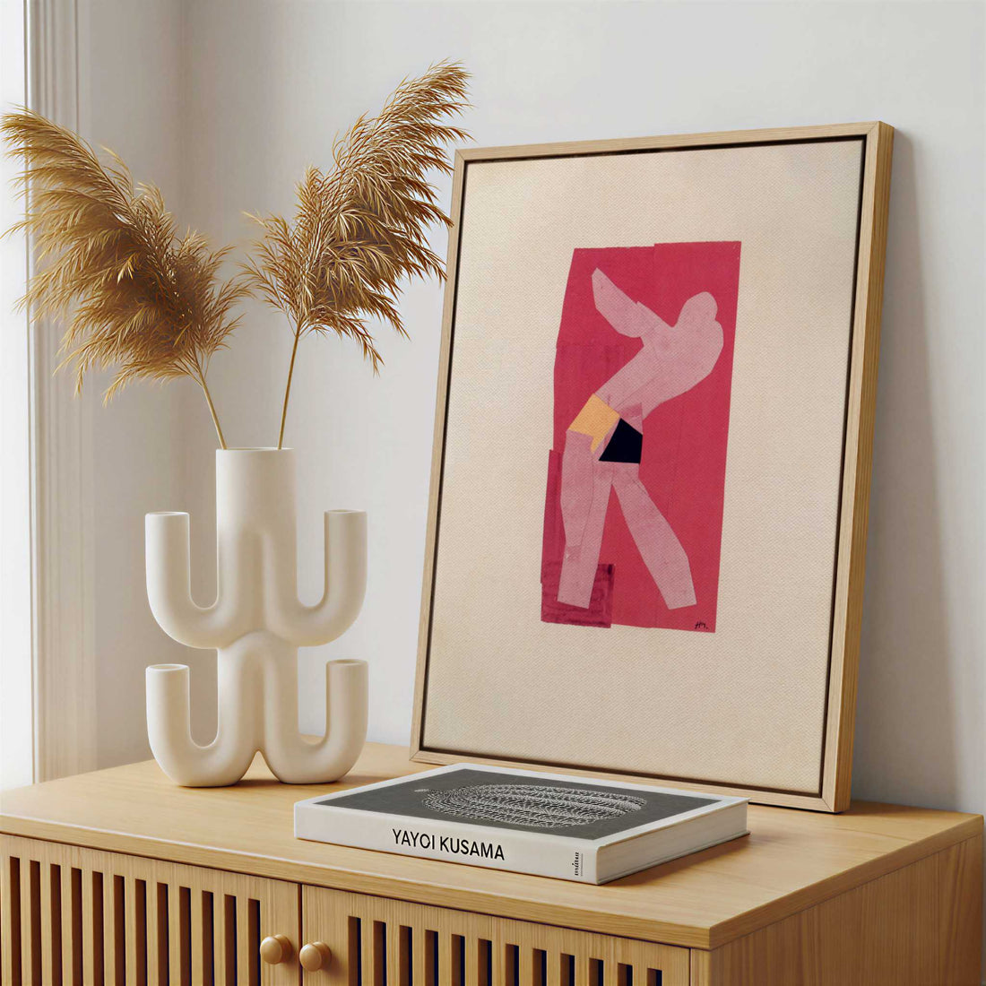 Framed Canvas - Framed canvas in a stylish interior setting