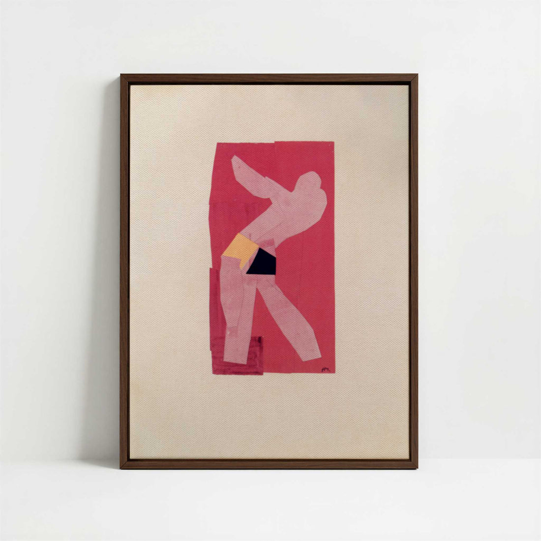 Framed Canvas - Framed canvas in dark wood color frame