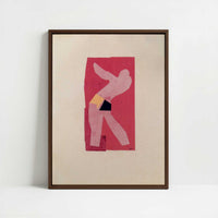 Framed Canvas - Framed canvas in dark wood color frame