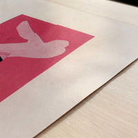 Small Dancer on Red Background (1938) by Henri Matisse – Art Print - Close-up detail of the art print