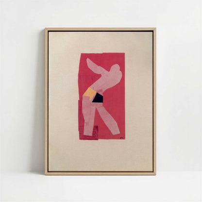 Framed Canvas - Framed canvas in oak color frame