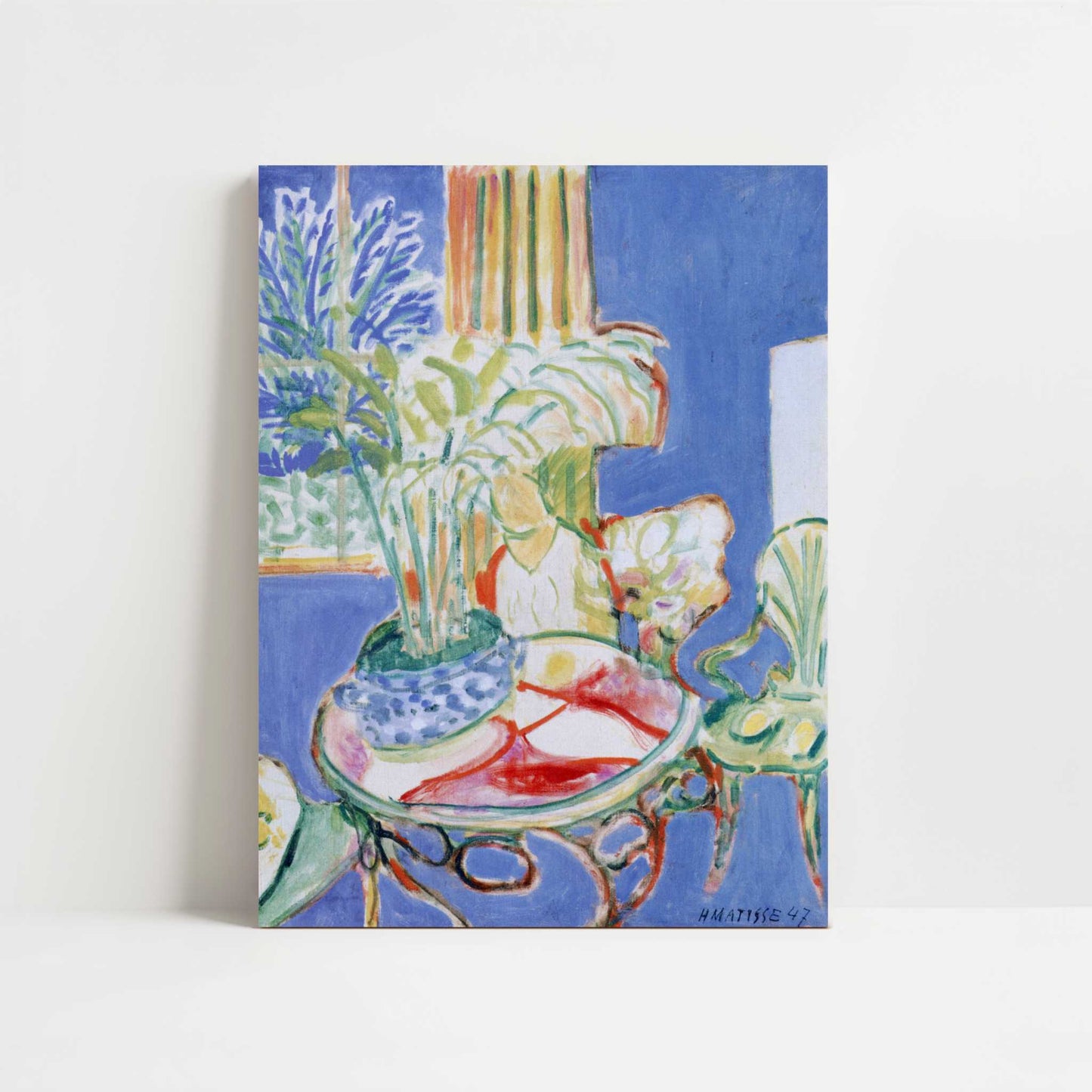 Small Interior in Blue (1947) by Henri Matisse – Art Print - Unframed art print