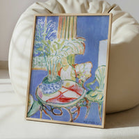 Small Interior in Blue (1947) by Henri Matisse – Art Print - Interior inspiration