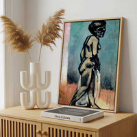 Framed Canvas - Framed canvas in a stylish interior setting