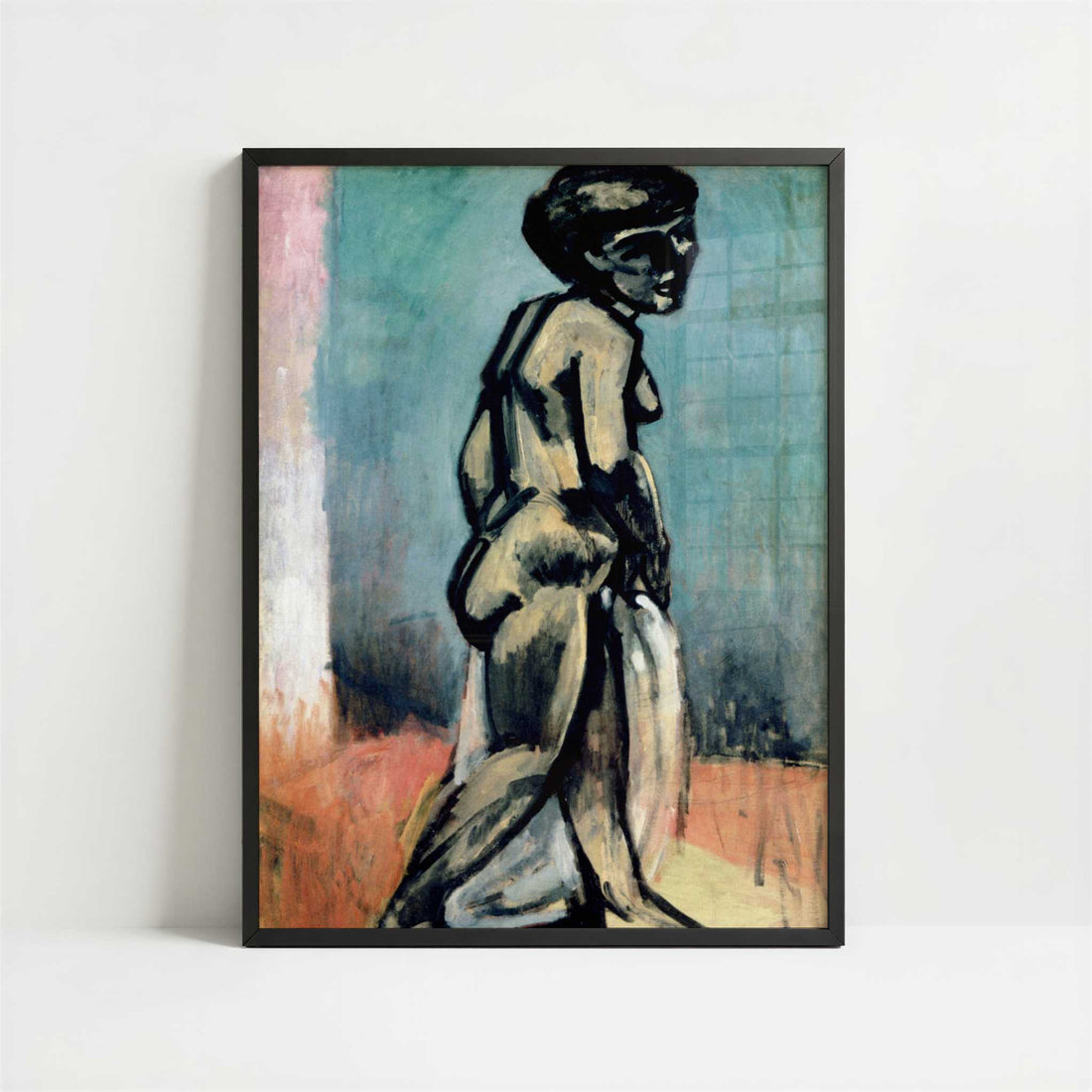 Standing Nude (1907) by Henri Matisse – Art Print - Art print in black frame