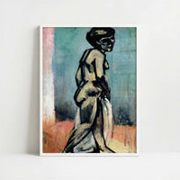 Standing Nude (1907) by Henri Matisse – Art Print - Art print in white frame