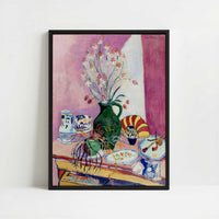 Framed Canvas - Framed canvas in black frame