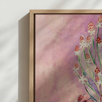 Framed Canvas - Close-up detail and texture of the framed canvas