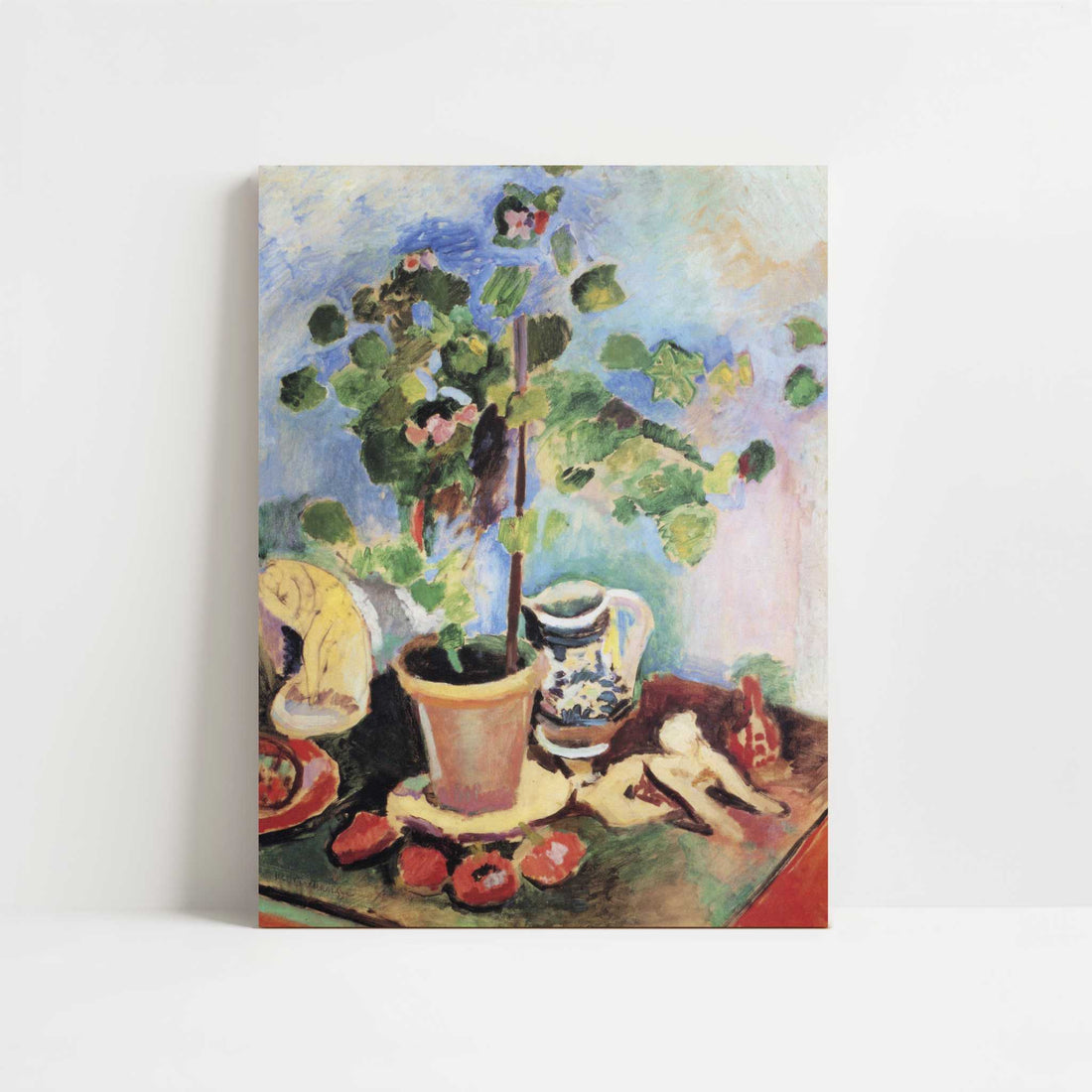 Still Life with Geranium & Fruit (1907) by Henri Matisse – Art Print - Unframed art print