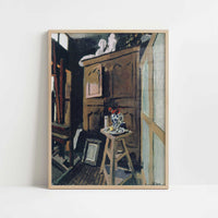Studio Interior (1903–4) by Henri Matisse – Art Print - Art print in oak frame