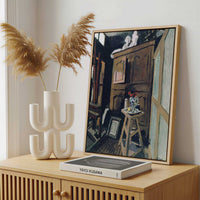 Framed Canvas - Framed canvas in a stylish interior setting
