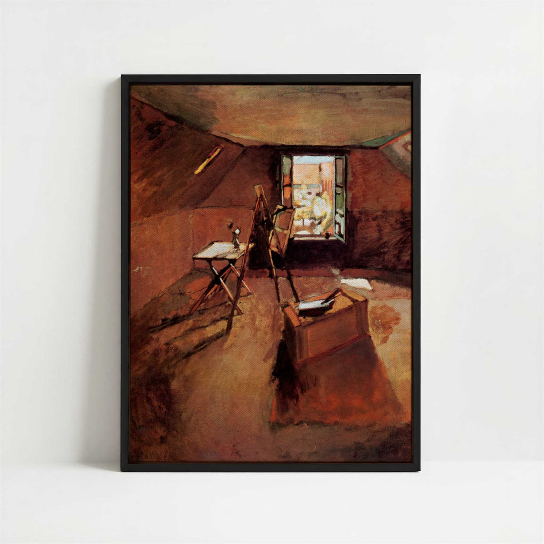 Framed Canvas - Framed canvas in black frame